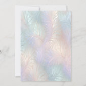 モダン アブストラクト イリデセントエンゲージメント 招待状 (裏面)