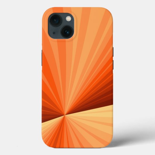 モダン アブストラクト オレンジ 赤 バニラ グラフィック フラクタル Case-Mate iPhoneケース (裏面)