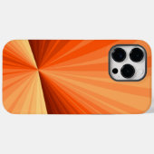 モダン アブストラクト オレンジ 赤 バニラ グラフィック フラクタル Case-Mate iPhoneケース (裏面 (横))