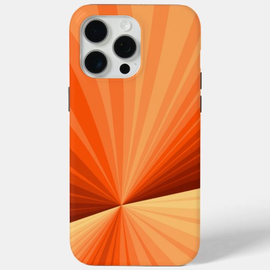 モダン アブストラクト オレンジ 赤 バニラ グラフィック フラクタル Case-Mate iPhoneケース (裏面)