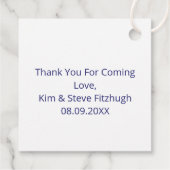 モダン アブストラクト レター F モノグラム パーソナライズド フェイバータグ (裏面)