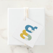 モダン アブストラクト レター G モノグラム パーソナライズド フェイバータグ (インサイチュ)