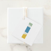 モダン アブストラクト レター L モノグラム パーソナライズド フェイバータグ (インサイチュ)