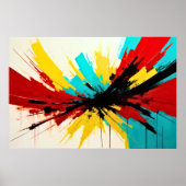 モダン・アブストラクト・印象主義・ミニマリズム 3:2 ポスター (正面)