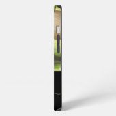 モダン・アボカド・モノグラム柄 iPhoneケース (左側面)