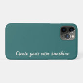 モダン アレキサンドライト ティール 幾何学モノグラム Case-Mate iPhoneケース (裏面(横))