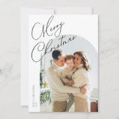 モダン アーチ スクリプト メリー クリスマス (正面)