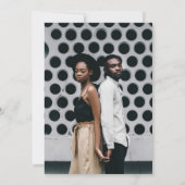 モダン アーチ ツー フォト ウェディング 招待状 (裏面)