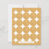モダン アーチ フレーム 便箋 ノートカード - 黄色 (裏面)