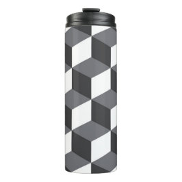 モダン、アーバンシンプルド・アーキテクチャ・キューブ・パターン タンブラー