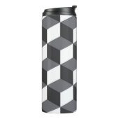 モダン、アーバンシンプルド・アーキテクチャ・キューブ・パターン タンブラー (回転左)