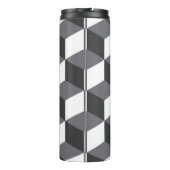 モダン、アーバンシンプルド・アーキテクチャ・キューブ・パターン タンブラー (裏面)