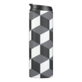 モダン、アーバンシンプルド・アーキテクチャ・キューブ・パターン タンブラー (回転右)