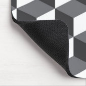 モダン、アーバンシンプルド・アーキテクチャ・キューブ・パターン マウスパッド (コーナー)