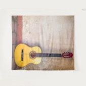 モダン アーバン アコースティック ギター ミュージック カントリー タペストリー (正面(横))