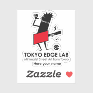 モダン アーバン ギタリスト グラフィック - Tokyo Edge Lab シール