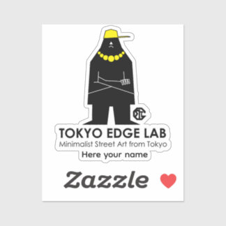 モダン アーバン ヒップホップ MC グラフィック - Tokyo Edge Lab シール