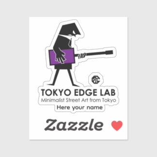 モダン アーバン ベース プレーヤー グラフィック - Tokyo Edge Lab シール