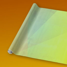 モダン イエロー ジオメトリック グラデーション ラッピングペーパー