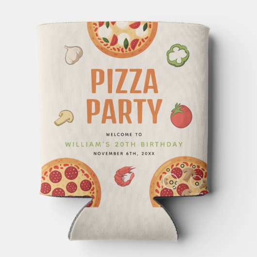 モダン&イタリアン任意の大事な行事ピザパーティー 缶クーラー (裏面)