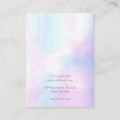 モダン イリデッセント ネックレス ジュエリー ディスプレイ カード (裏面)