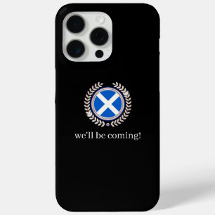 モダン ウィル ビー カミング スコットランド フラグ バッジ ファン iPhone 15 PRO MAXケース