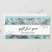 モダン ウィンター スノー ギフト券 (正面)