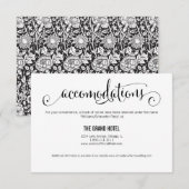 モダン ウィ ドゥ スクリプト 結婚式 宿泊施設 カード (正面/裏面)