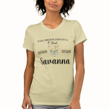 モダン ウェディング ベル ブライダル シャワー Tシャツ