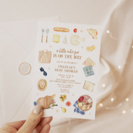 モダン・ウォータカラー・ピクニック・ベイビーシャワー 招待状