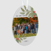 モダン ウォーターカラー グリーンの写真 アクリル オーナメント (正面)