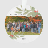 モダン ウォーターカラー グリーンの写真 アクリル オーナメント (正面)