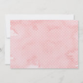 モダン ウォーターカラー ドレス ブライダル シャワー 招待状 (裏面)