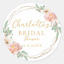 モダン ウォーターカラー ボーホー フラワーリース ウェディング