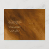 モダン ウォーターカラー メッセージ フォト ゴールド ID816 案内ポストカード (裏面)