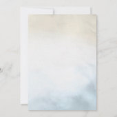 モダン・ウォーターカラー・リハーサル・ディナー 招待状 (裏面)