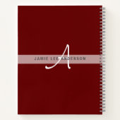 モダン ウォーターカラー 世界地図 旅行日記 オーダーメイド ノートブック (裏面)