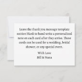 モダン ウォーターカラー | 青い感謝カード, 羽根 サンキューカード (裏面)