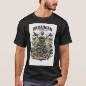 モダン・ウクライナ軍事タトゥーデザイン Tシャツ (正面)