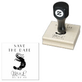 モダン エビ 海 Save the Date デザイン スタンプ (押印)