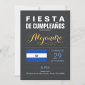 モダン: エルサルバドルのパーティー 招待状 (正面)