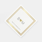 モダン/エレガントなウェディングお祝いパーティー スタンダードランチョンナプキン (角)