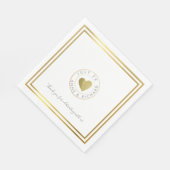 モダン&エレガントなウェディングお祝いパーティー スタンダードランチョンナプキン (角)