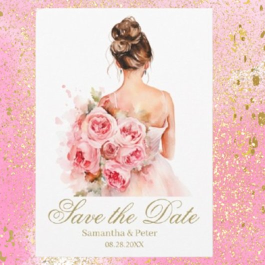 モダン・エレガントな結婚式のSave The Date セーブザデート
