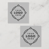 モダン、エレガントカスタマイズ可能 スクエア名刺 (正面/裏面)