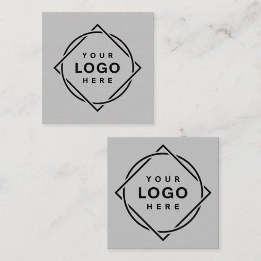 モダン、エレガントカスタマイズ可能 スクエア名刺 (正面/裏面)