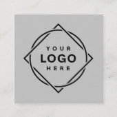 モダン、エレガントカスタマイズ可能 スクエア名刺 (正面)