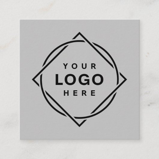 モダン、エレガントカスタマイズ可能 スクエア名刺 (正面)