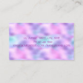 モダン,エレガントキラキラ色の唇，メイク，ホログラフィック 名刺 (裏面)