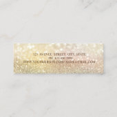 モダン、エレガントダイヤのハイヒール《写真》ぼけ味 スキニー名刺 (裏面)